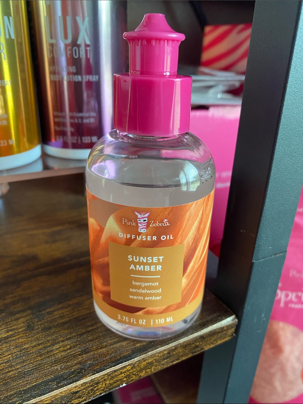 Sunset Amber Pink Zebra Diffuser Oil